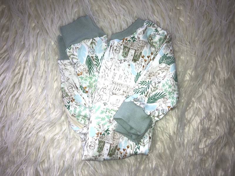 Peter Pan Jammie Schläfer Zip-Up Pyjama Säugling Neugeborene von MyBlueberryBabies