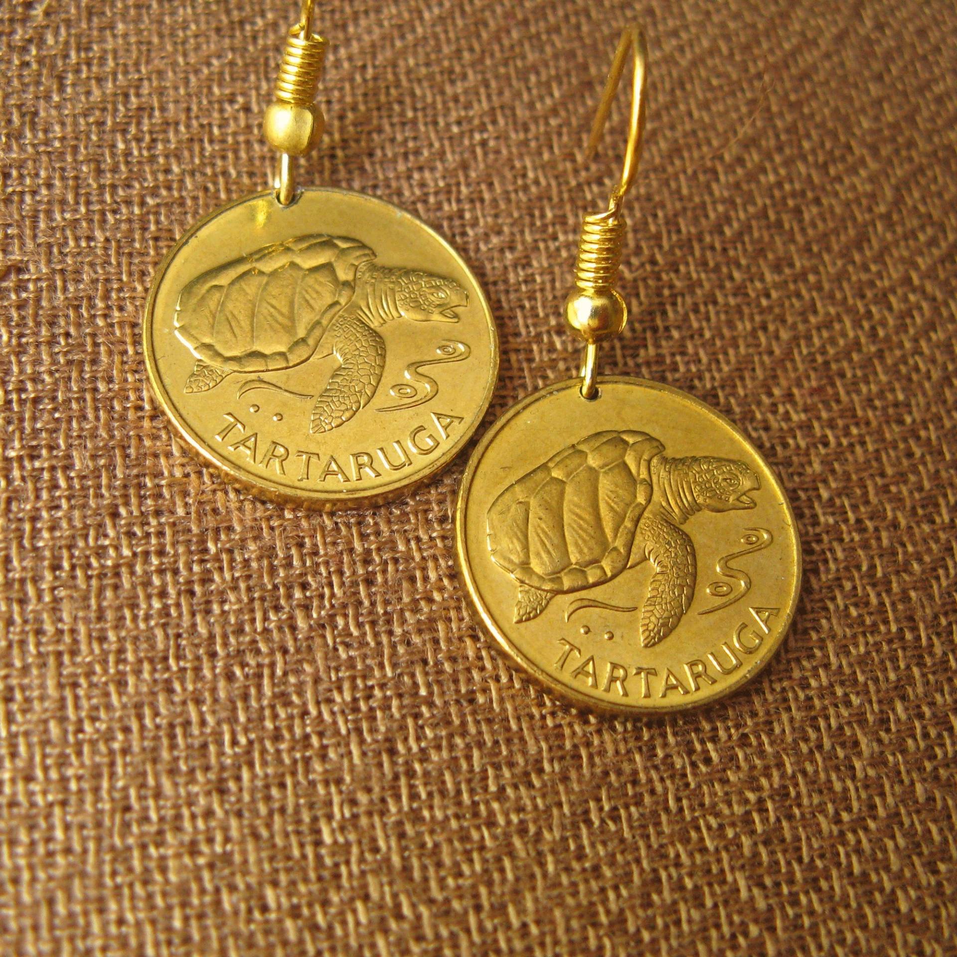 Handgemachte Ohrringe Mit Münzen Sammlermünzen Schmuck, Retro Mode von MyBootSale