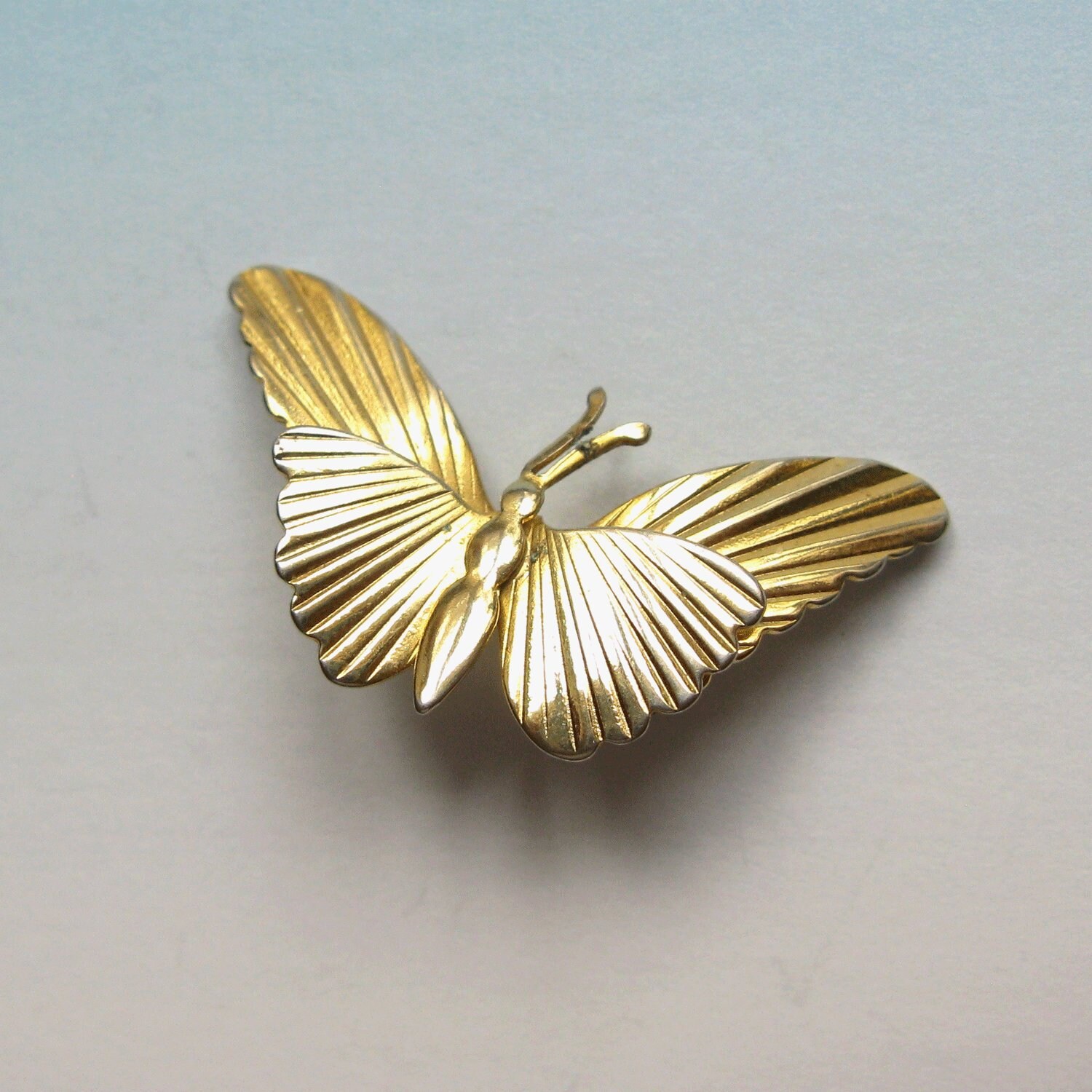 Vintage Gold Tone Schmetterling Brosche - 80Er Jahre Ussr Insekt Pin von MyBootSale