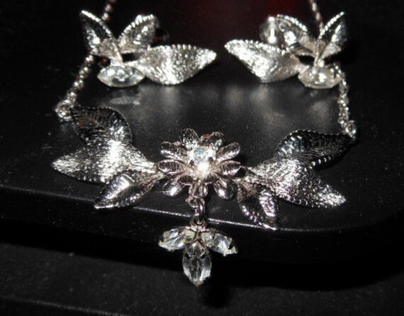 Jahrgang Unterzeichnet Star Kunst Sterlingsilber Halskette Und Ohrringe Set Mit Klaren Bright Steine Hochzeit Party Feier Schön Vintage 50Er Jahre Jahrgang Unterzeichnet Star Kunst Sterlingsilber Halskette Und Ohrringe Set Mit Klaren Bright Steine Hochzeit Party Feier Schön Vintage 50Er Jahre von MyCreations4U
