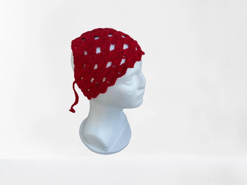 Gehäkelte Hippie Haarbandana, Haartuch, Kopftuch, Schal Modeaccessoire Für Modebewußte Frauen, Retro Gehäkeltes Kopftuch Im 70Er Jahre Stil von MyCrochetings