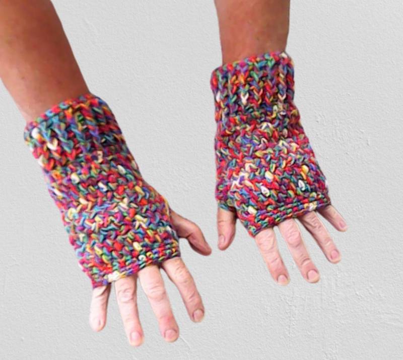 Handgemachte Fingerlose Handschuhe Gehäkelte Armwärmer Frauen von MyCrochetings
