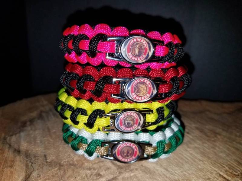 1 - Shattered Grid Mighty Morphin Power Ranger 550 Paracord Armband Mmpr von MyCustomParacord