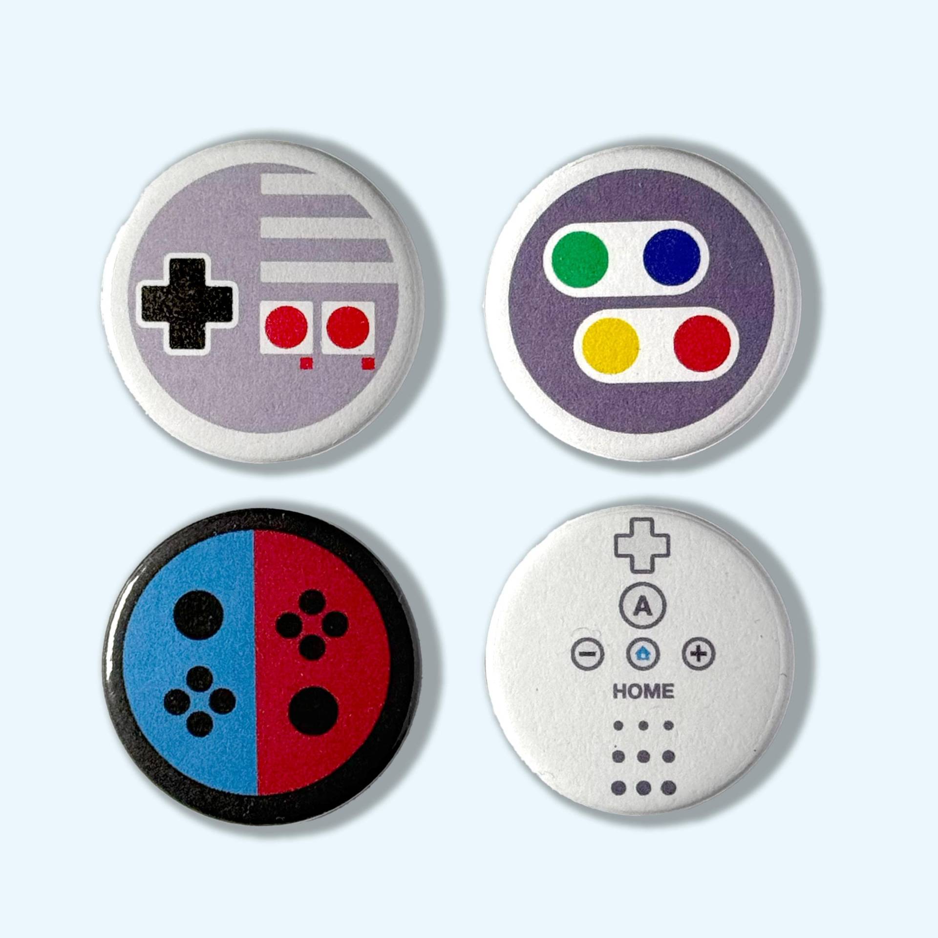 The Nintendo Controller Collection - 25 Mm Buttons Anstecker von MyDeadRobot