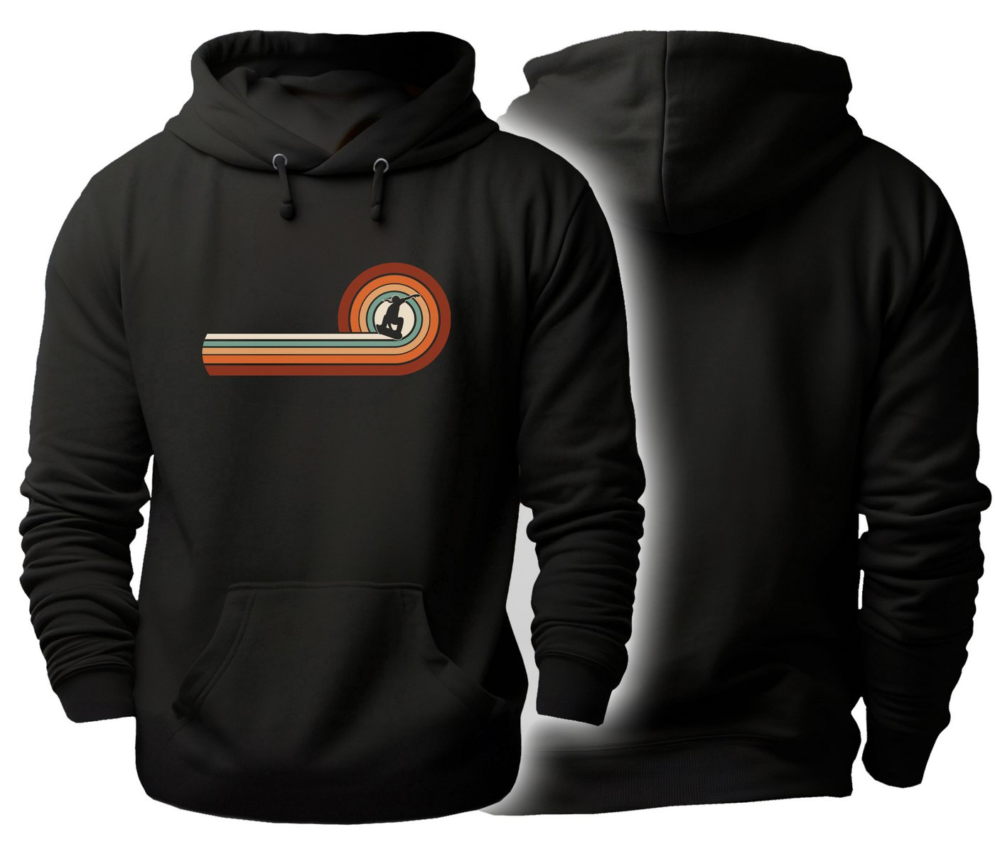 MyDesign24 Hoodie Herren und Damen Kapuzensweater - Retro Skater Skater Pullover i525 MyDesign24 Hoodie Herren und Damen Kapuzensweater - Retro Skater Skater Pullover i525 von MyDesign24