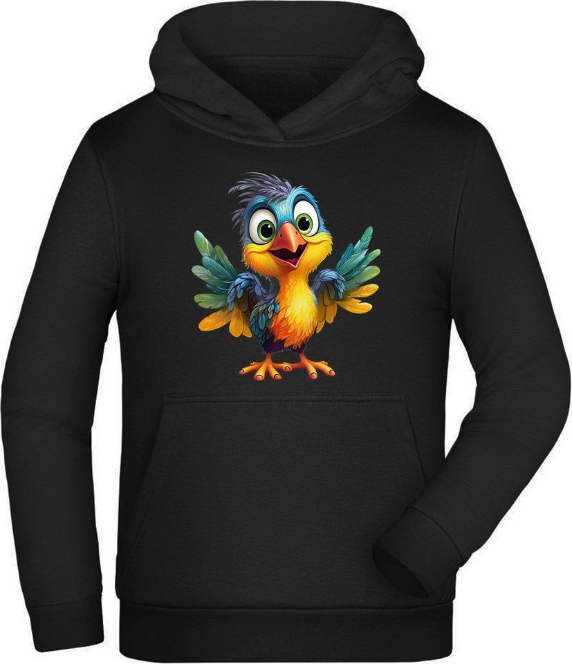 MyDesign24 Hoodie Kinder Kapuzen Sweatshirt - Baby Vogel Kinder Wildtier Hoodie i271, Kapuzensweater mit Aufdruck von MyDesign24