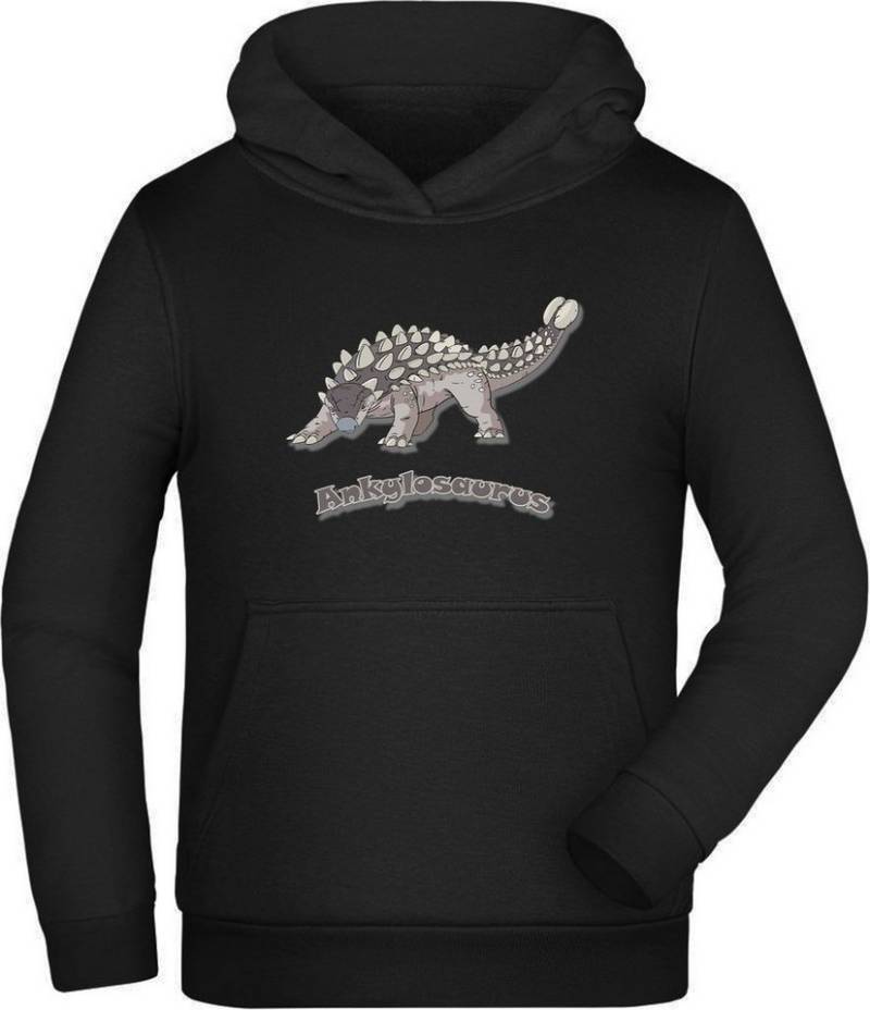 MyDesign24 Hoodie Kinder Kapuzen Sweatshirt - Mit Ankylosaurus Kapuzensweater mit Aufdruck i63 von MyDesign24