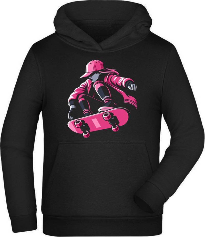 MyDesign24 Hoodie Kinder Kapuzensweatshirt Skater Kapuzen Pulli Skateboarder Kapuzensweater i714 von MyDesign24