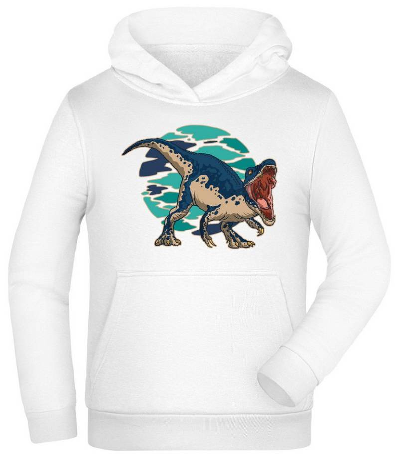 MyDesign24 Hoodie Kinder Sweatshirt mit Kapuze - Brüllender Raptor Kapuzensweater mit Aufdruck i46 von MyDesign24