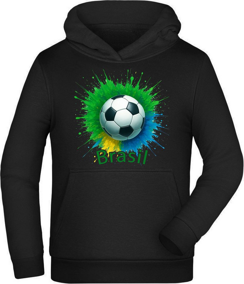 MyDesign24 Hoodie Kinder WM Hoodie Nationalmannschaft Fussball Kapuzensweater – Brasilien Fan Hoodie i672 MyDesign24 Hoodie Kinder WM Hoodie Nationalmannschaft Fussball Kapuzensweater – Brasilien Fan Hoodie i672 von MyDesign24