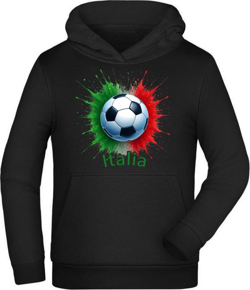 MyDesign24 Hoodie Kinder WM Hoodie Nationalmannschaft Fussball Kapuzensweater – Italien Fan Hoodie i677 von MyDesign24