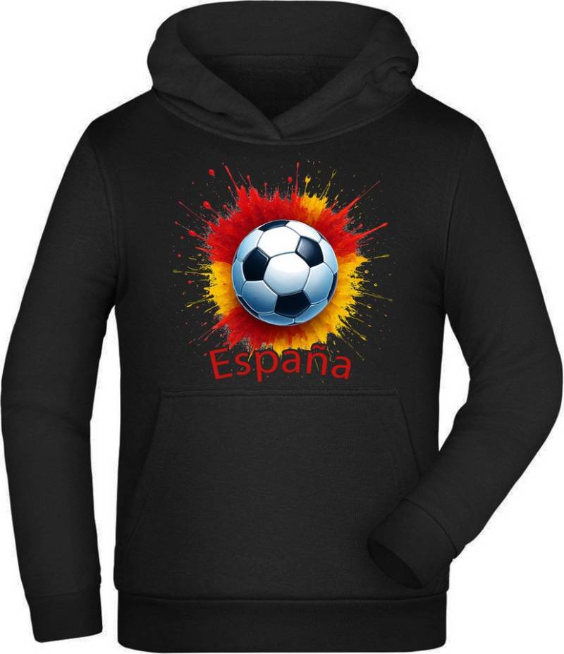 MyDesign24 Hoodie Kinder WM Hoodie Nationalmannschaft Fussball Kapuzensweater – Spanien Fan Hoodie i689 von MyDesign24