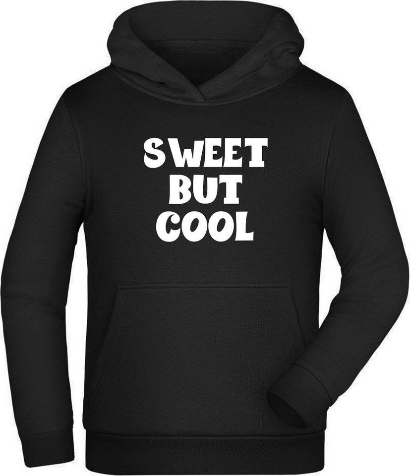 MyDesign24 Hoodie für Mädchen - SWEET BUT COOL Mädchen Hoodie mit Spruch i753 von MyDesign24