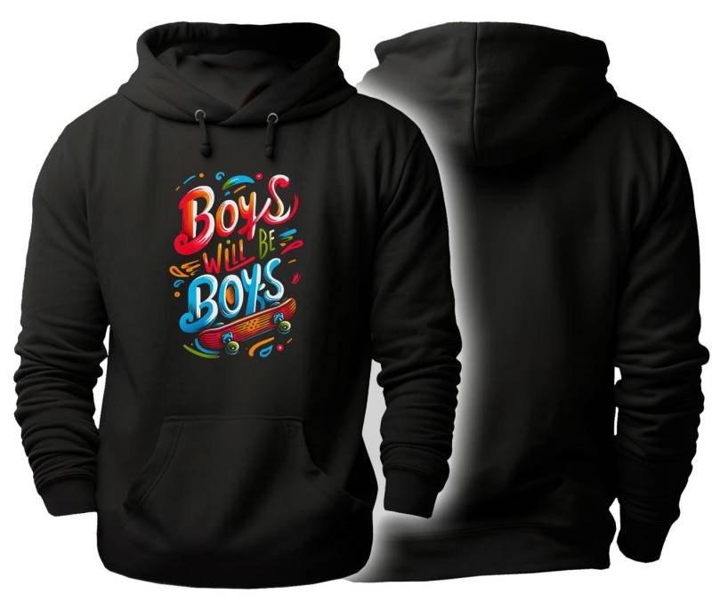MyDesign24 Kapuzensweatshirt Herren und Damen Hoodie - Boys will be Boys Skater Pullover i537 MyDesign24 Kapuzensweatshirt Herren und Damen Hoodie - Boys will be Boys Skater Pullover i537 von MyDesign24