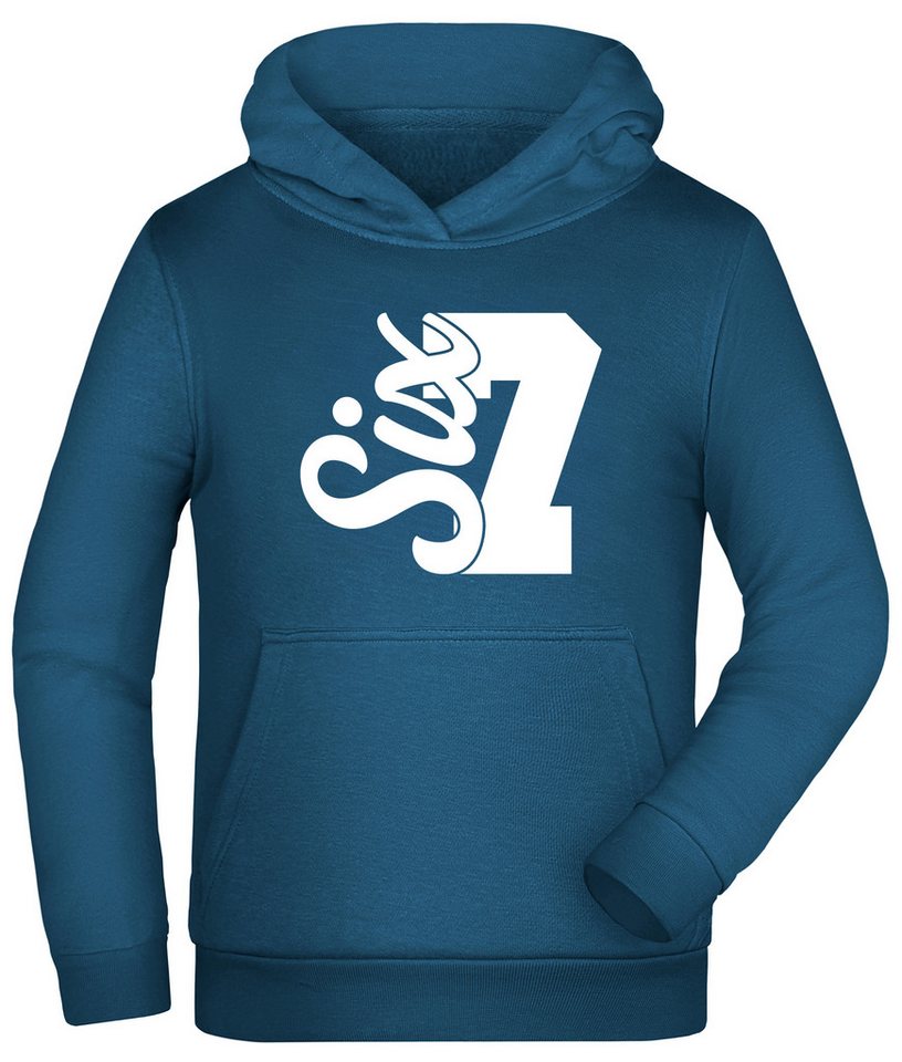 MyDesign24 Kapuzensweatshirt Kinder Hoodie Kapuzenpullover mit six seven Aufdruck i768 von MyDesign24