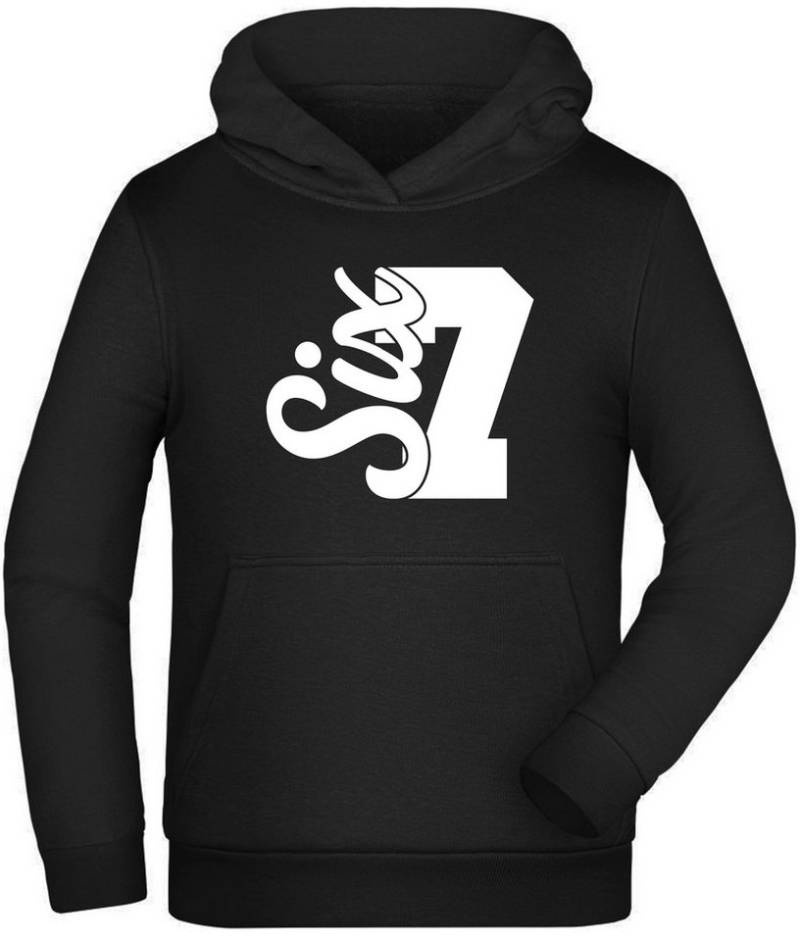 MyDesign24 Kapuzensweatshirt Kinder Hoodie Kapuzenpullover mit six seven Aufdruck i768 von MyDesign24