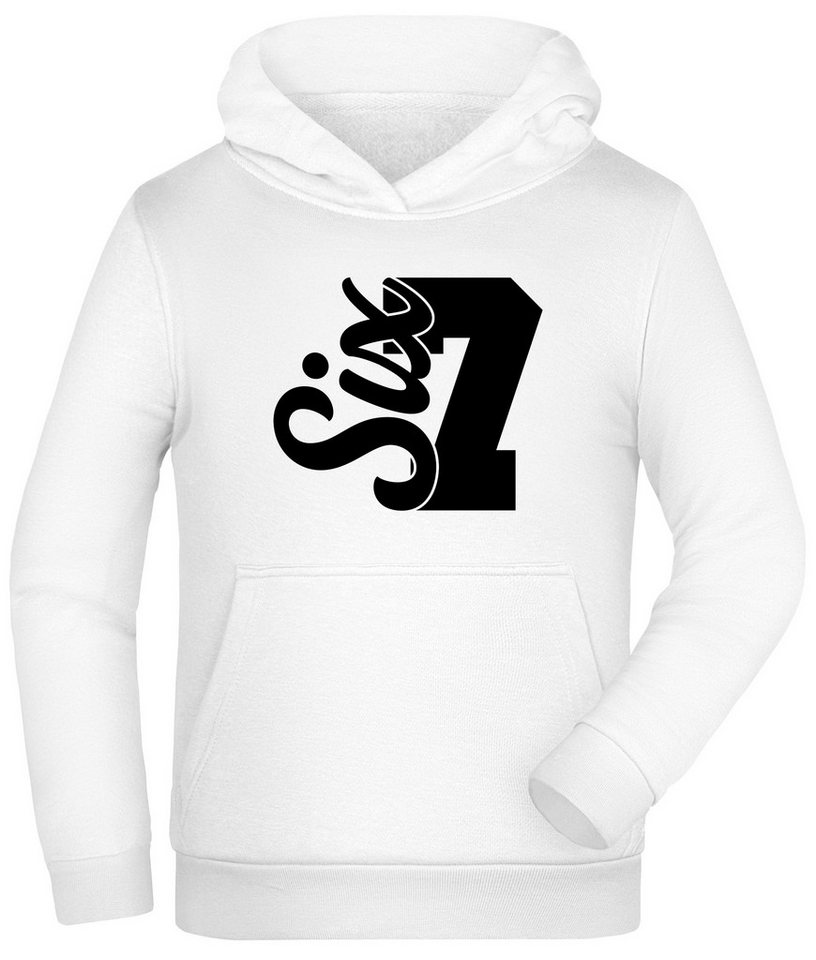 MyDesign24 Kapuzensweatshirt Kinder Hoodie Kapuzenpullover mit six seven Aufdruck i768 von MyDesign24