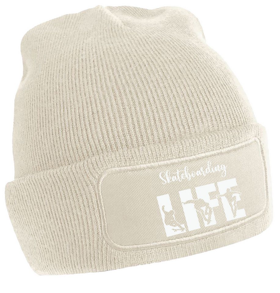 MyDesign24 Strickmütze - Beanie mit Skateboarding Life Print Coole Skater Mütze i548 MyDesign24 Strickmütze - Beanie mit Skateboarding Life Print Coole Skater Mütze i548 von MyDesign24