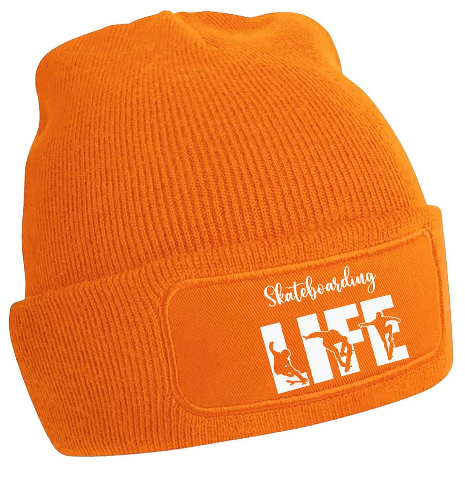 MyDesign24 Strickmütze - Beanie mit Skateboarding Life Print Coole Skater Mütze i548 MyDesign24 Strickmütze - Beanie mit Skateboarding Life Print Coole Skater Mütze i548 von MyDesign24