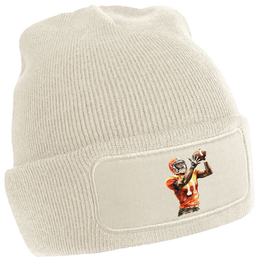MyDesign24 Strickmütze für kalte Tage - Beanie mit American Football Print Coole Football Mütze Wintermütze i507 MyDesign24 Strickmütze für kalte Tage - Beanie mit American Football Print Coole Football Mütze Wintermütze i507 von MyDesign24
