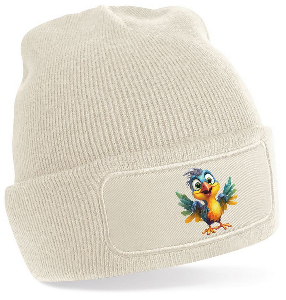 MyDesign24 Strickmütze für kalte Tage - Beanie mit Umschlag und Paradies Vogel Print Coole Papagei Vogel Mütze Wintermütze i271 MyDesign24 Strickmütze für kalte Tage - Beanie mit Umschlag und Paradies Vogel Print Coole Papagei Vogel Mütze Wintermütze i271 von MyDesign24