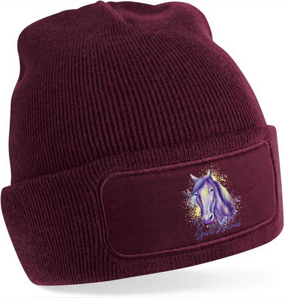 MyDesign24 Strickmütze für kalte Tage - Beanie mit Umschlag und stylischem Pferde Print Pferde Mütze Wintermütze für Männer, Frauen, Jungen und Mädchen i158 MyDesign24 Strickmütze für kalte Tage - Beanie mit Umschlag und stylischem Pferde Print Pferde Mütze Wintermütze für Männer, Frauen, Jungen und Mädchen i158 von MyDesign24