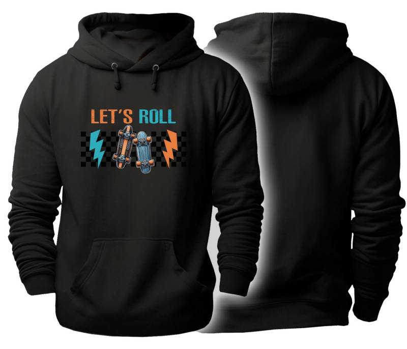 MyDesign24 Sweater Herren und Damen Hoodie - LET’S ROLL Skater Hoodie i531 MyDesign24 Sweater Herren und Damen Hoodie - LET’S ROLL Skater Hoodie i531 von MyDesign24