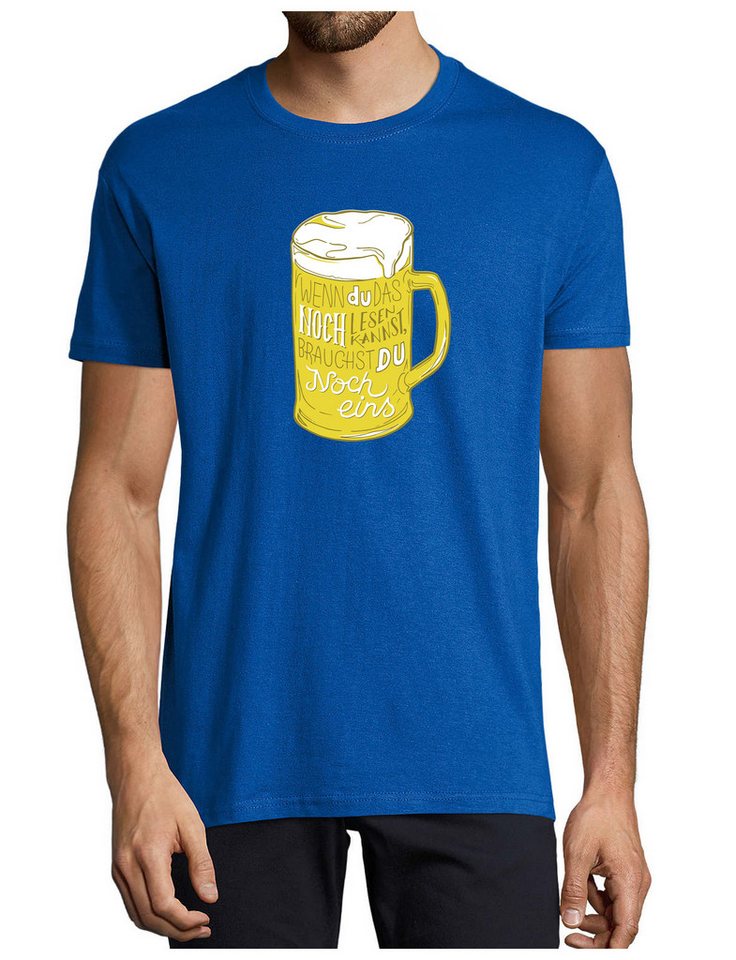MyDesign24 T-Shirt Herren Fun Print Shirt - Oktoberfest Trinkshirt mit witzigem Spruch Baumwollshirt mit Aufdruck Regular Fit, i310 von MyDesign24