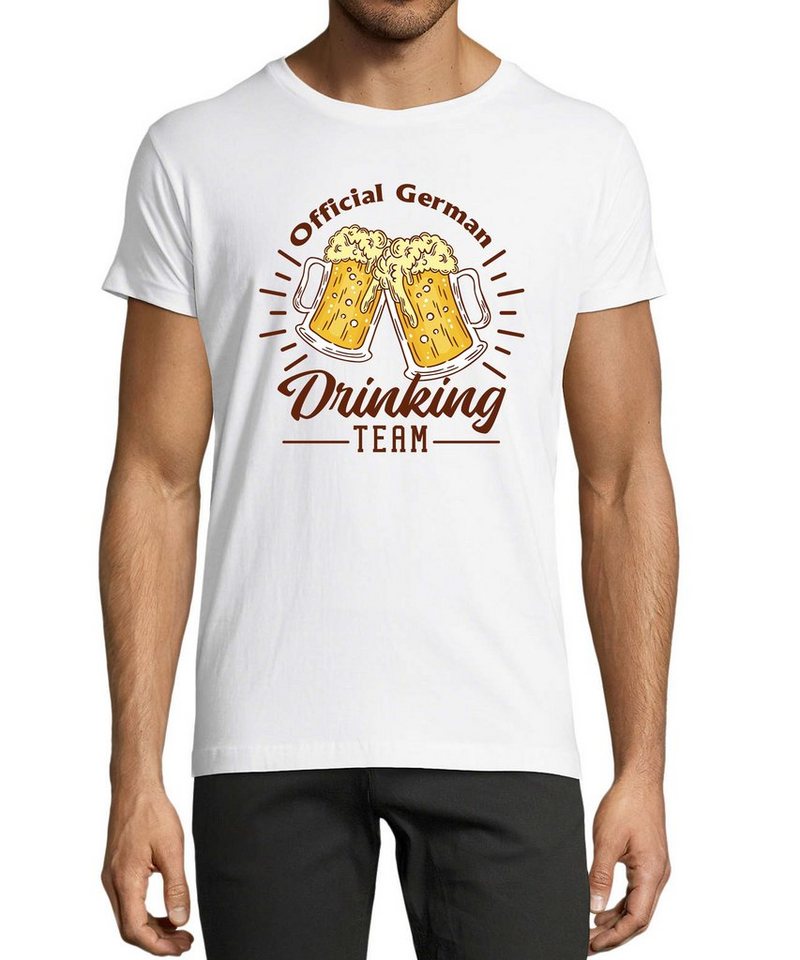 MyDesign24 T-Shirt Herren Fun Print Shirt - Oktoberfest official Drinking Team Baumwollshirt mit Aufdruck Regular Fit, i304 von MyDesign24