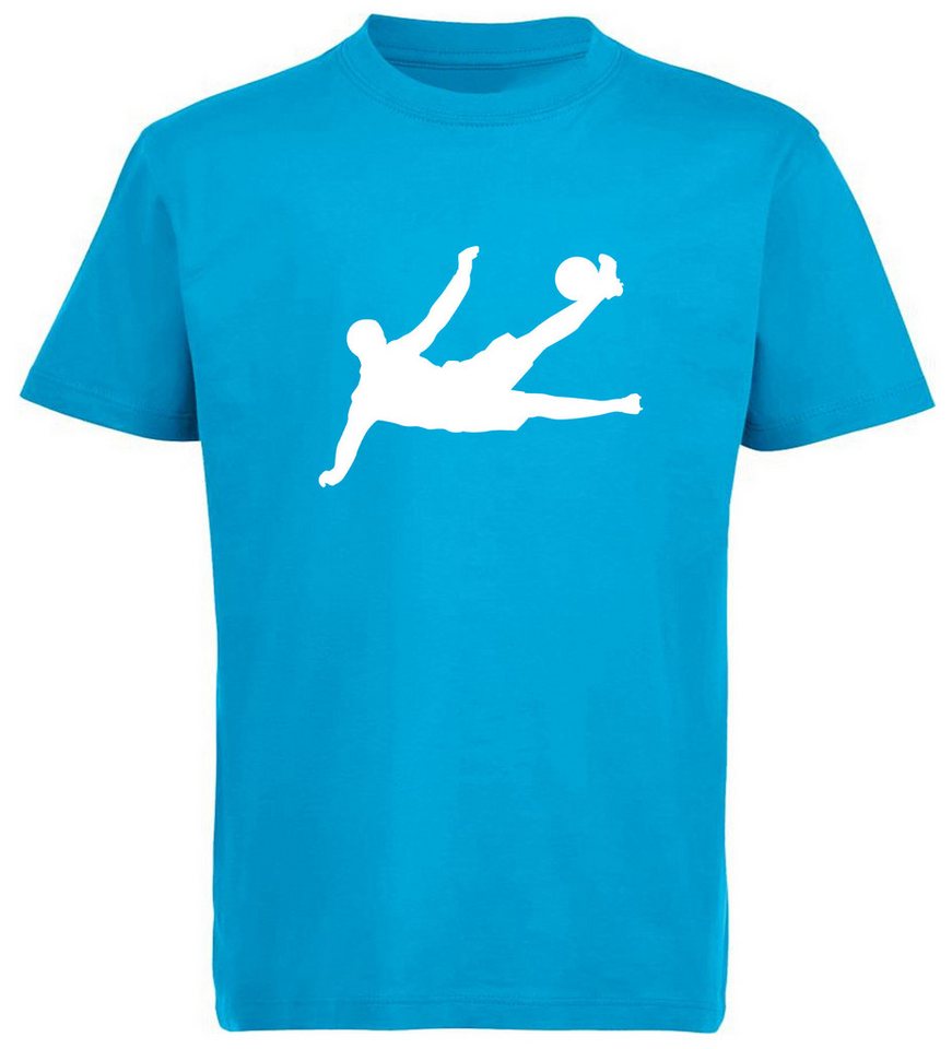 MyDesign24 T-Shirt Kinder Fussball Print Shirt - Fussballer beim Seitfallzieher Bedrucktes Fussball T-Shirt kurzarm i468 MyDesign24 T-Shirt Kinder Fussball Print Shirt - Fussballer beim Seitfallzieher Bedrucktes Fussball T-Shirt kurzarm i468 von MyDesign24