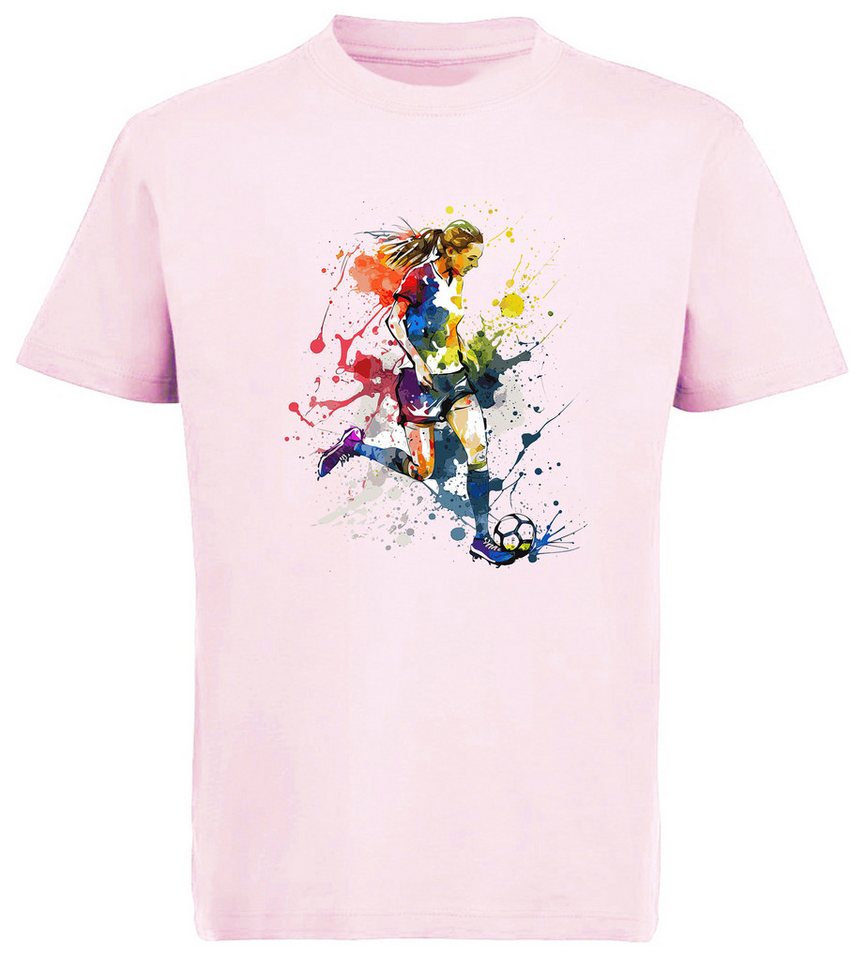 MyDesign24 T-Shirt Kinder Fussball Print Shirt - Fussballerin Bedrucktes Fussball T-Shirt i473 MyDesign24 T-Shirt Kinder Fussball Print Shirt - Fussballerin Bedrucktes Fussball T-Shirt i473 von MyDesign24