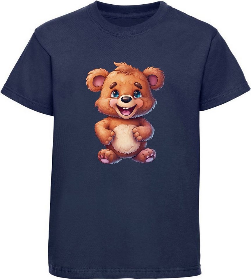 MyDesign24 T-Shirt Kinder Wildtier Print Shirt bedruckt - Baby Bär Baumwollshirt mit Aufdruck, i270 von MyDesign24