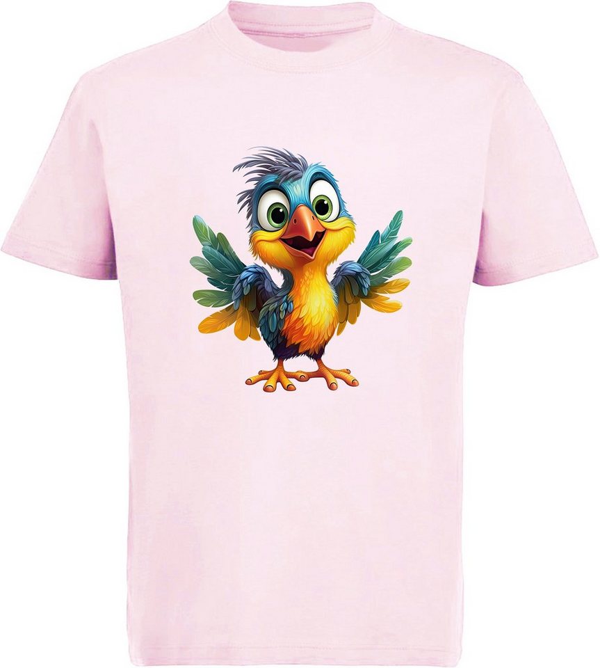 MyDesign24 T-Shirt Kinder Wildtier Print Shirt bedruckt - Baby Vogel Baumwollshirt mit Aufdruck, i271 von MyDesign24