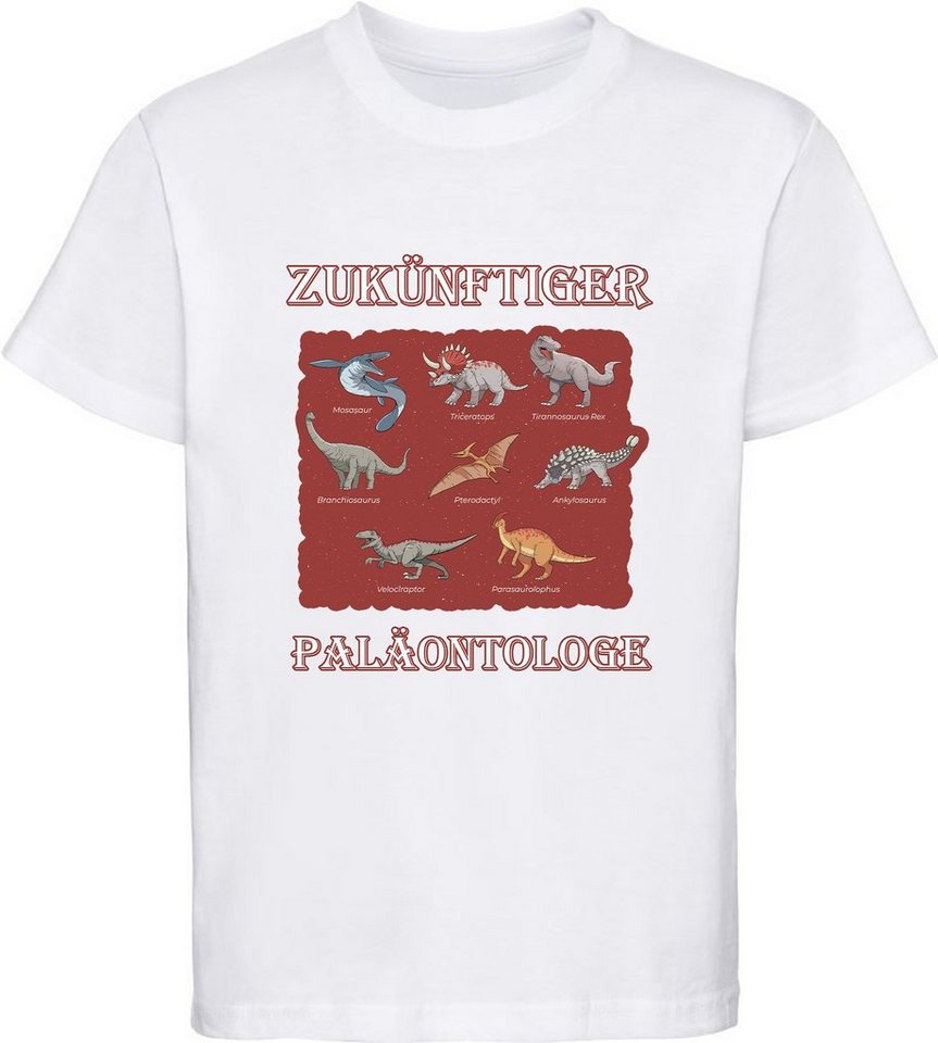 MyDesign24 T-Shirt bedrucktes Kinder T-Shirt Paläontologe mit vielen Dinosauriern 100% Baumwolle mit Dino Aufdruck i50 MyDesign24 T-Shirt bedrucktes Kinder T-Shirt Paläontologe mit vielen Dinosauriern 100% Baumwolle mit Dino Aufdruck i50 von MyDesign24