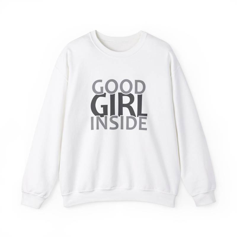 Unisex Heavy Blend™ Crewneck Sweatshirt | Good Girl Inside Geschenk Statement Powerfrau von MyDesignWerk