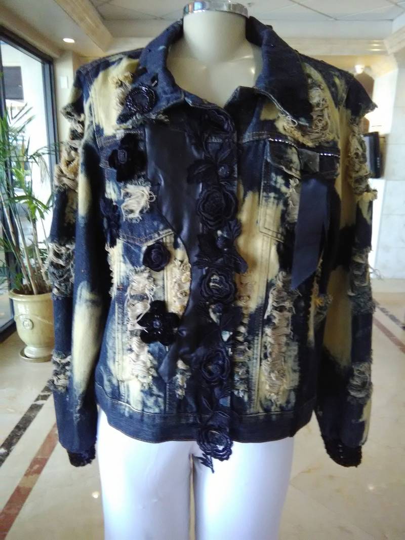 Handbemalte Jeansjacke....der Wilde Westen von MyDistinctiveJackets