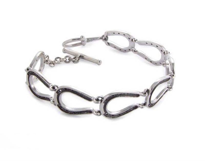 Hufeisen Armband Aus Sterling Silber Schmuck Knebelverschluss von MyEquestrianJewelry