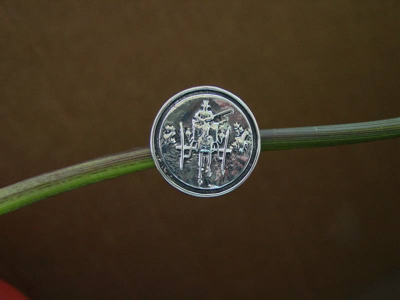 sterling Silber Pferdewagen Brosche Reiter Pin Anhänger von MyEquestrianJewelry