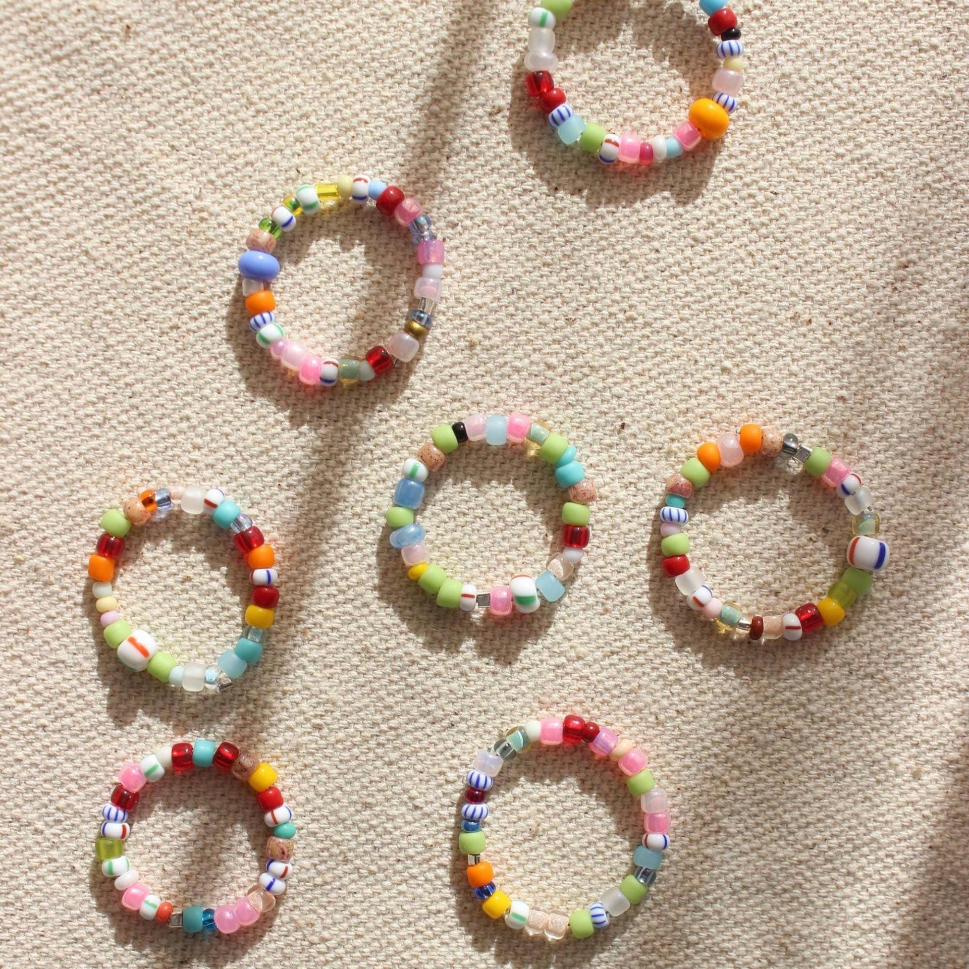 Colorful Classic Pearl Ring | Bunter Perlenring Sommerschmuck Bunte Rocailles Perlen Boho Ringe Beaded Ring Handgemacht Geschenk Colorful Classic Pearl Ring | Bunter Perlenring Sommerschmuck Bunte Rocailles Perlen Boho Ringe Beaded Ring Handgemacht Geschenk von MyEssentials4u