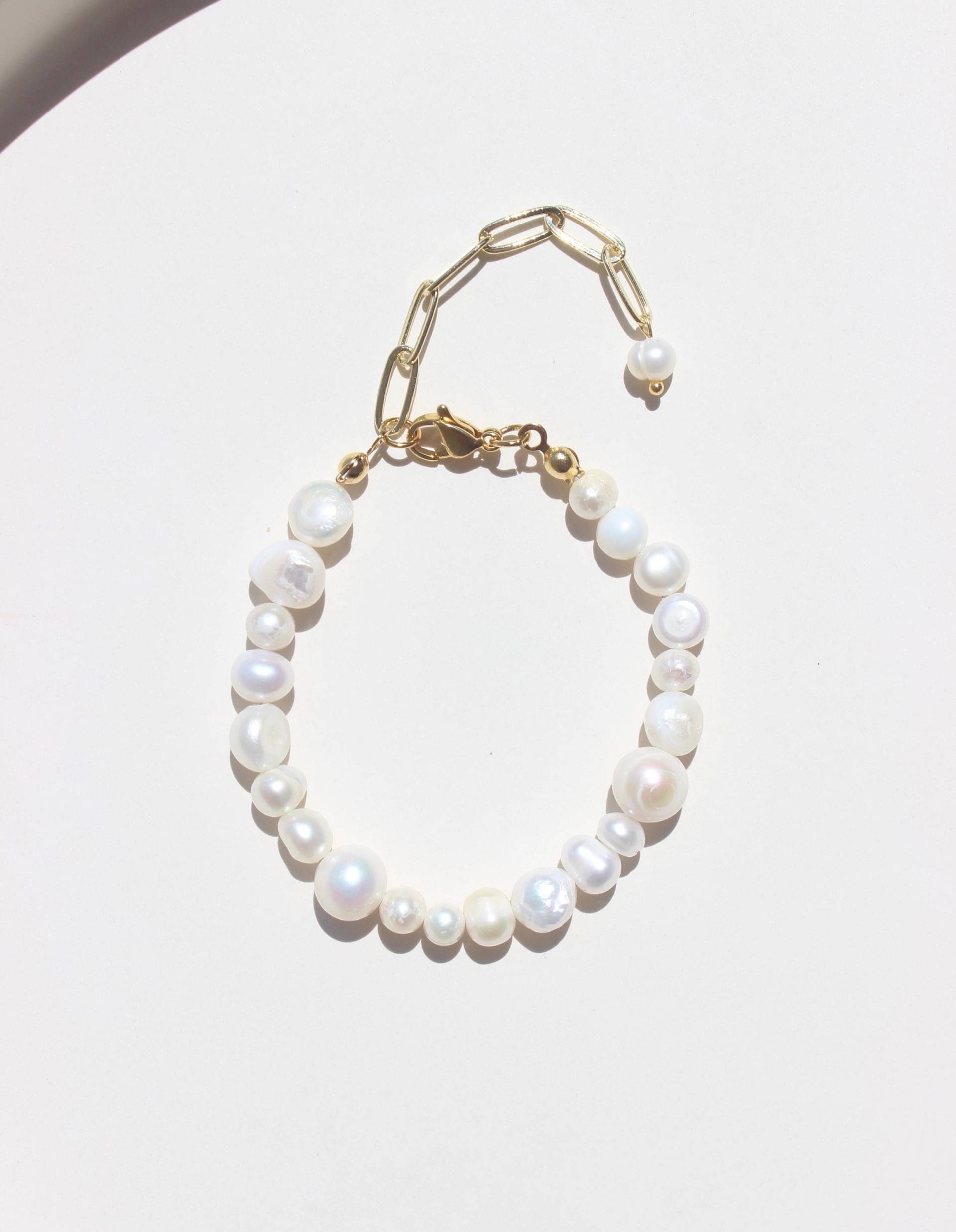Süßwasserperlenarmband | Freshwater Pearl Bracelet Armband Mit Süßwasserperlen Chunky Perlenarmband Geschenk Für Sie von MyEssentials4u
