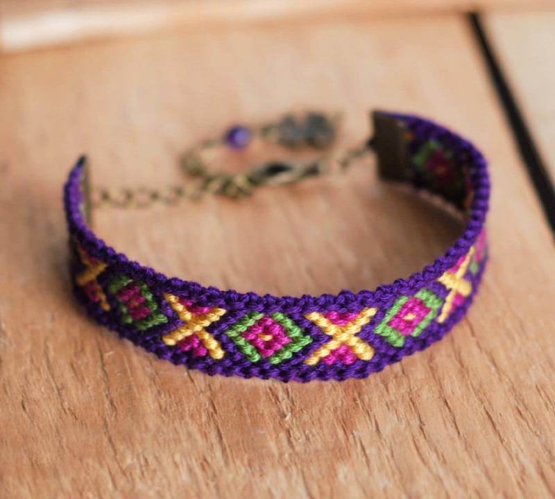 Amethyst Armband, Violetter Quarz Edelstein, Kaleidoskop Freundschaft Wassermann Schütze Widder Geburtsstein Geschenk von MyFantasies