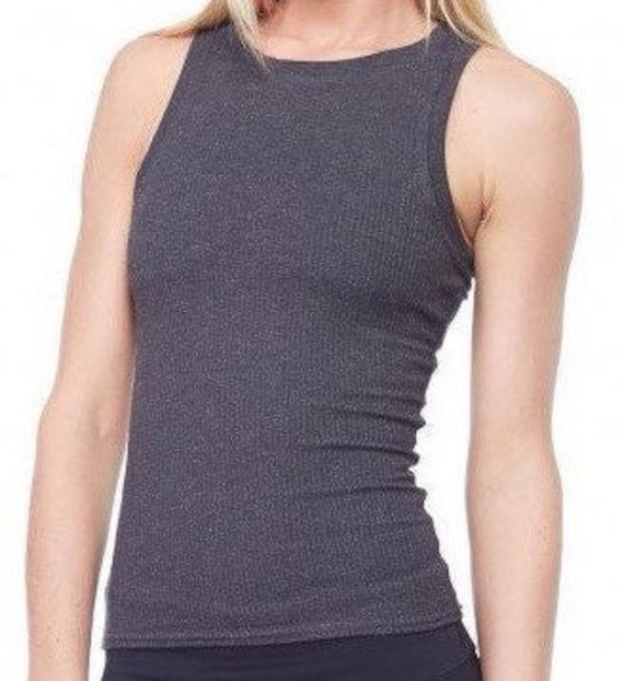 Damen High Neck Tank Casual Top Ärmelloses Shirt Layering Yoga Rib Shell Workout Namaste Formwäsche Stretchwear Damen High Neck Tank Casual Top Ärmelloses Shirt Layering Yoga Rib Shell Workout Namaste Formwäsche Stretchwear von MyFavoritePants