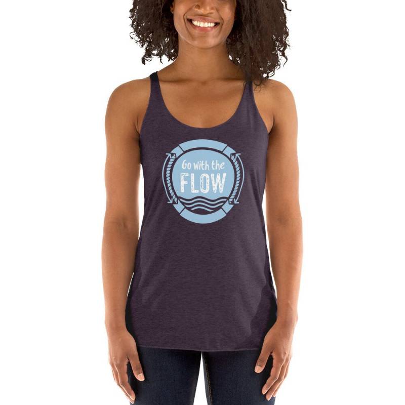 Go With The Flow Tank Beach Shirts Surf Yoga Tops Lustige Kleidung Geschenke Lifestyle von MyFullBloomLife