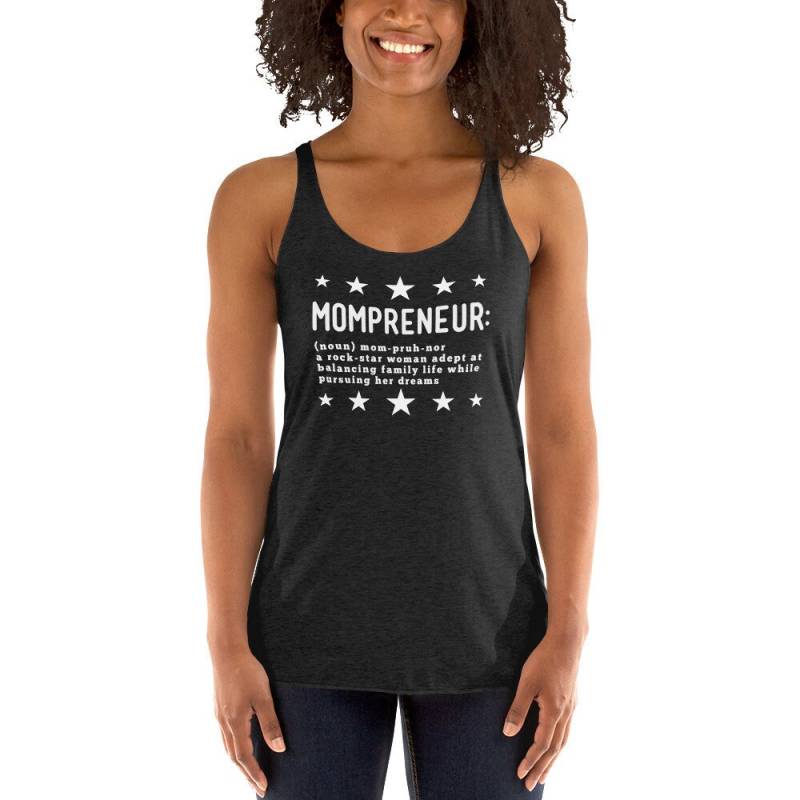 Mompreneur Definition Tank Unternehmer Yoga Tops Lustige Shirts Kleidung Geschenke Lifestyle von MyFullBloomLife