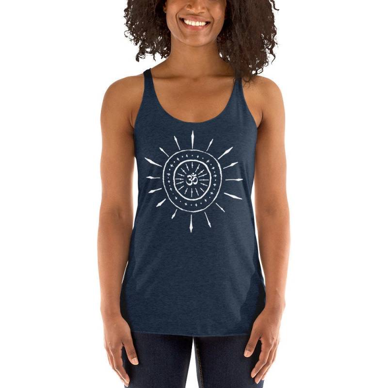Om Starburst Tank Yoga Tops Funny Shirts Clothes Gifts Lifestyle von MyFullBloomLife