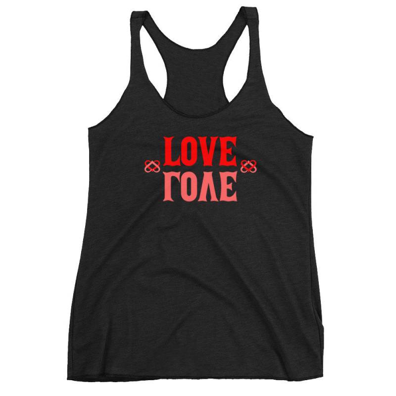 Yoga Tops Liebe Tank Positive Nachricht Gym Workout Shirt Boho Top Für Frauen Musik Festival von MyFullBloomLife