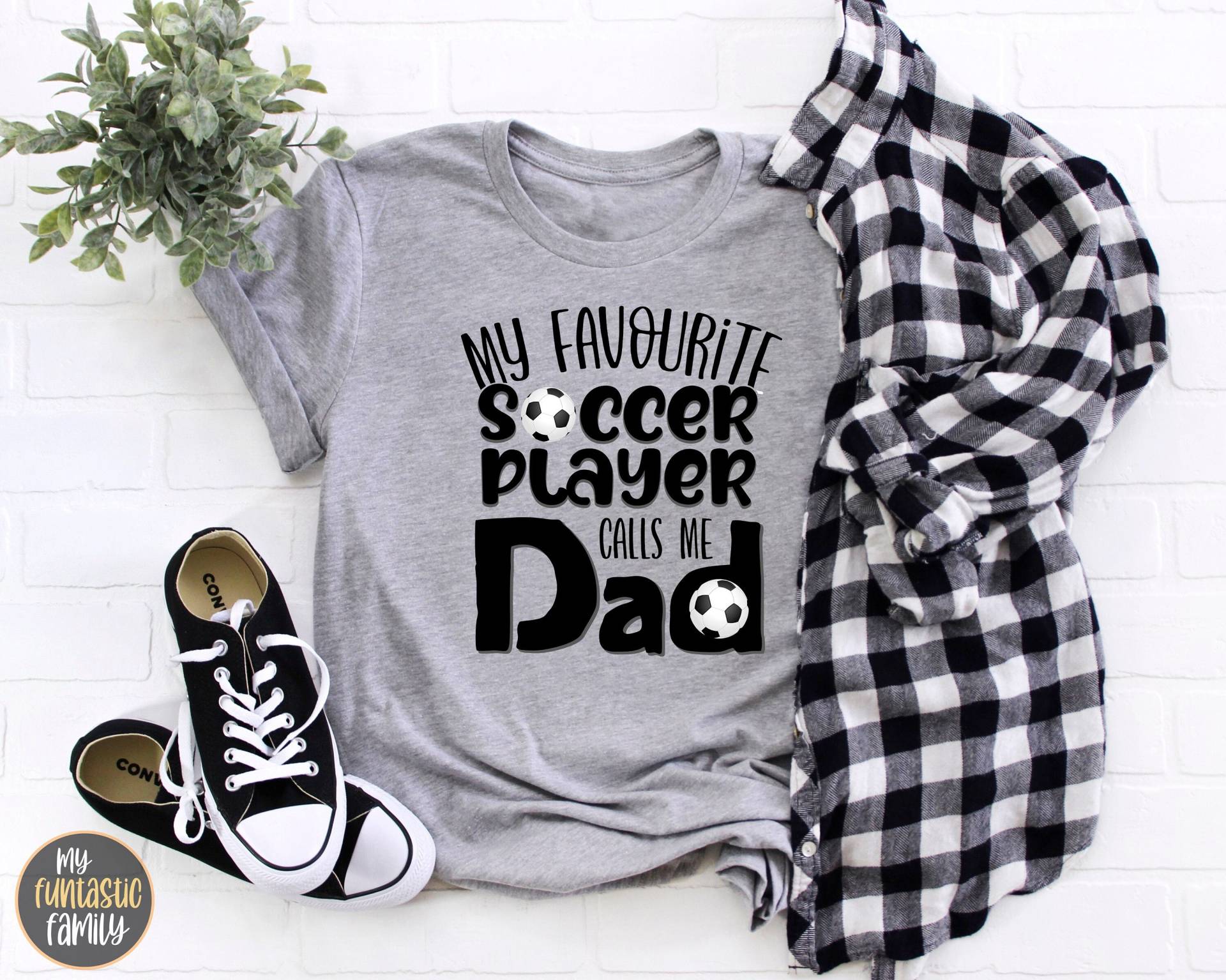 Fußball Papa, Mein Lieblingsfußballer Ruft Mich Papa Geschenk, Shirt, Vatertag Mädchen, Junge von MyFuntasticFamily