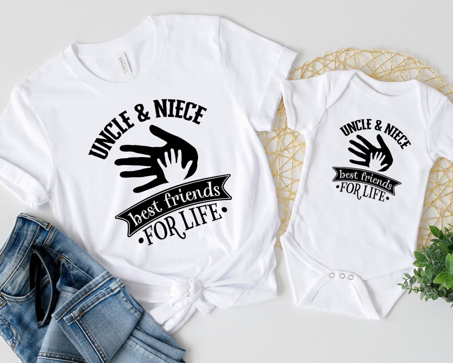 Onkel Und Nichte Beste Freunde Für Das Leben, Ich Passende Shirts, Familienoutfit, Baby Neffe, Geschenk, Leben von MyFuntasticFamily