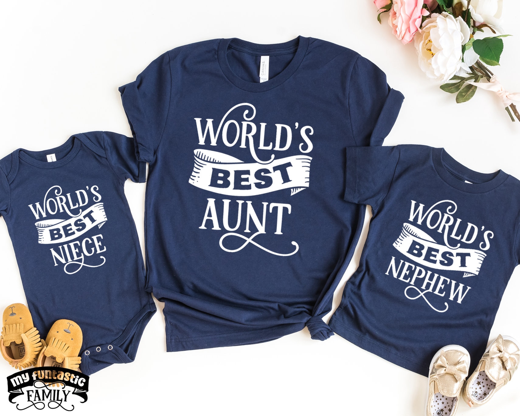 Passende Tante Und Ich Shirts, Nichte, Neffe, Baby, Neue Shirt, Lustige Life Outfit, Geschenk Für von MyFuntasticFamily