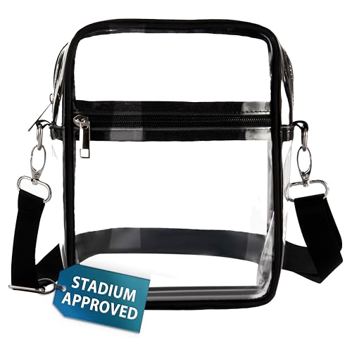 MyGadget Durchsichtige Tasche [16.5 x 23.5 cm] - Transparente Bag mit Schultergurt - für Stadion | Festivals | Konzerte usw. [ NFL Stadium approved ] von MyGadget